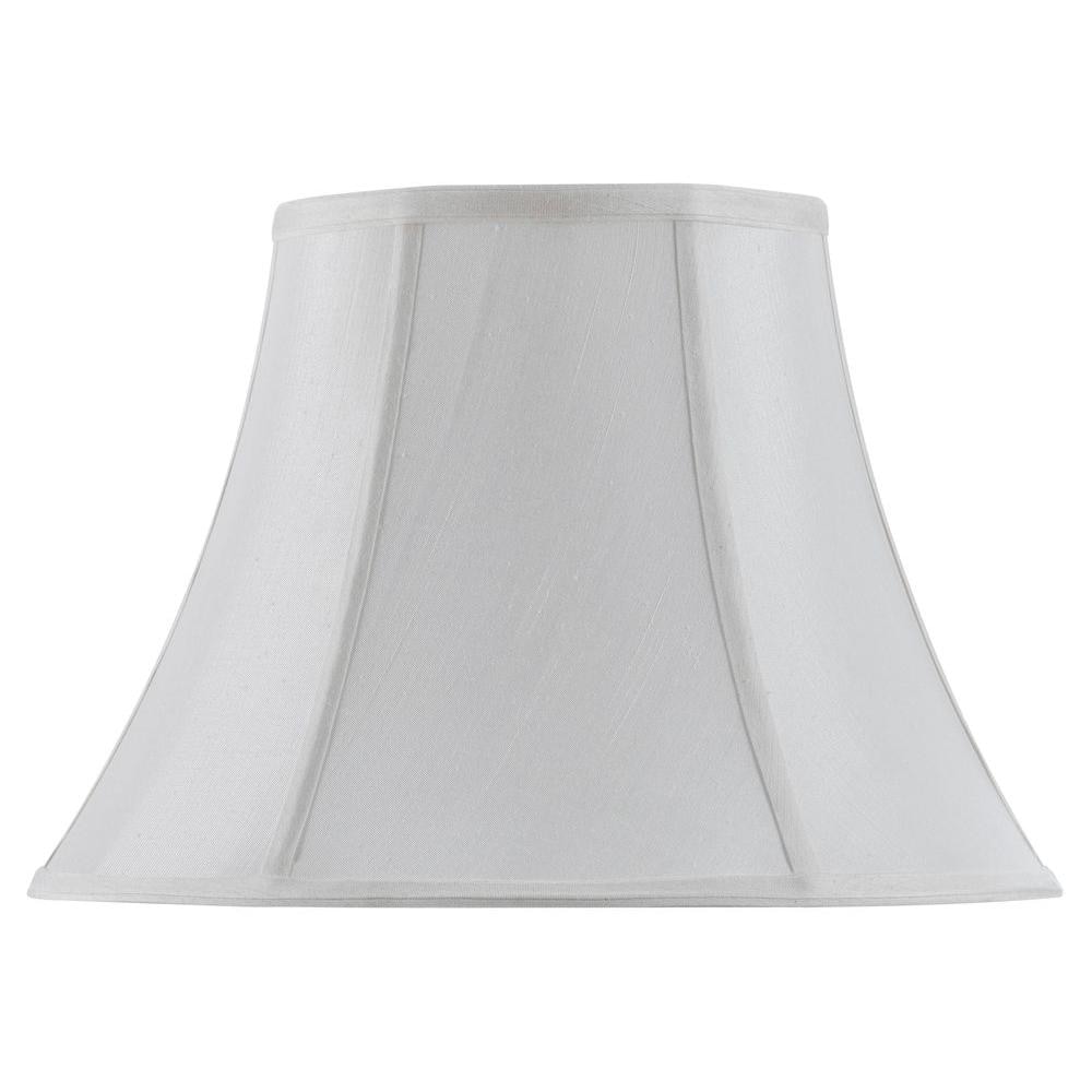 Egg Shell 18" Traditional Vertical Piped Bell Lamp Shade