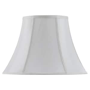 11.5 in. White Bell Fabric Lamp Shade