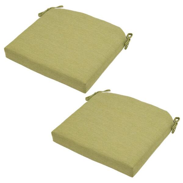 Hampton Bay 21 x 20.5 Outdoor Chair Cushion in Standard Luxe Solid (2-Pack)