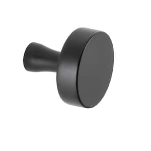 The Perfect 1 in. Matte Black Cabinet Knob (10-Pack)