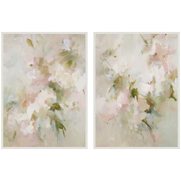 2-Piece Sylvie "Bloom No 1 and No Two 2-Piece" by Amy Lighthall Abstract Framed Art Print Set 38 in. x 28 in.