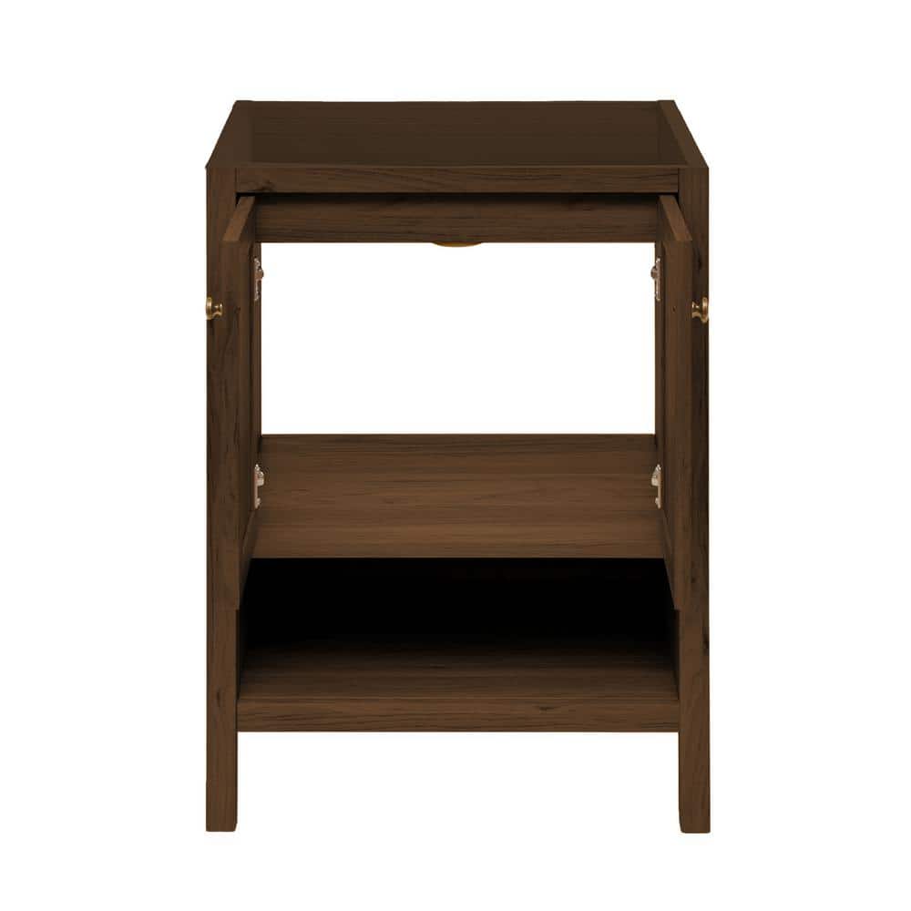 Château 24" Brown Oak Freestanding Bathroom Vanity Cabinet