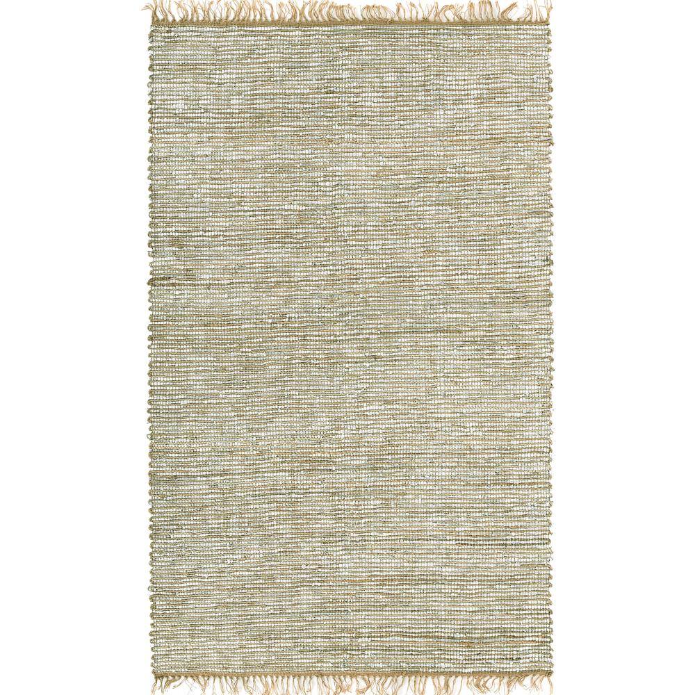 UPC 692789803233 product image for White Leather and Hemp 5 ft. x 8 ft. Area Rug | upcitemdb.com