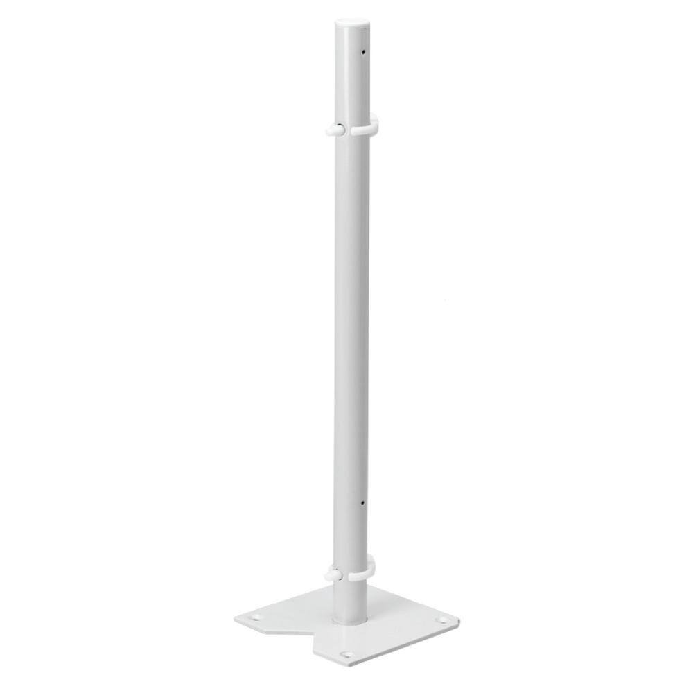 White Polymer Full Circle 2-Shelf Lazy Susan for Corner Cabinets