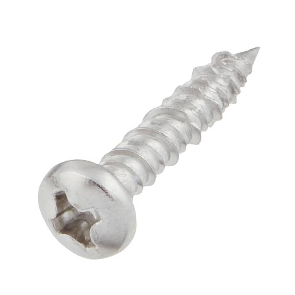 Marine Grade Stainless Steel #6 X 3/4 in. Pan Head Phillips Screw (50 Pieces)