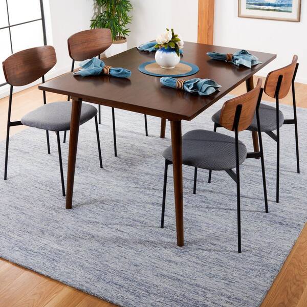Metro Blue 10 ft. x 14 ft. Gradient Striped Area Rug