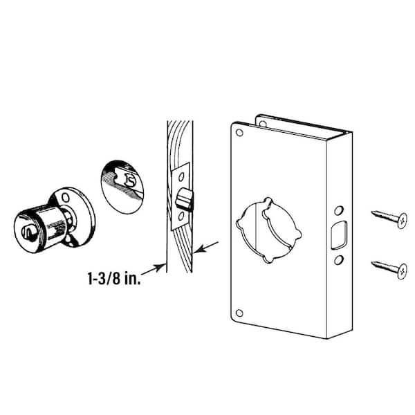 Prime-Line Lock and Door Reinforcer, 1-3/8 in. x 2-3/4 in