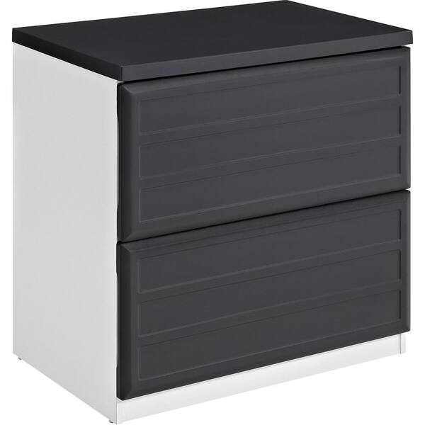 Ameriwood Mansfield Gray and White Lateral File Cabinet