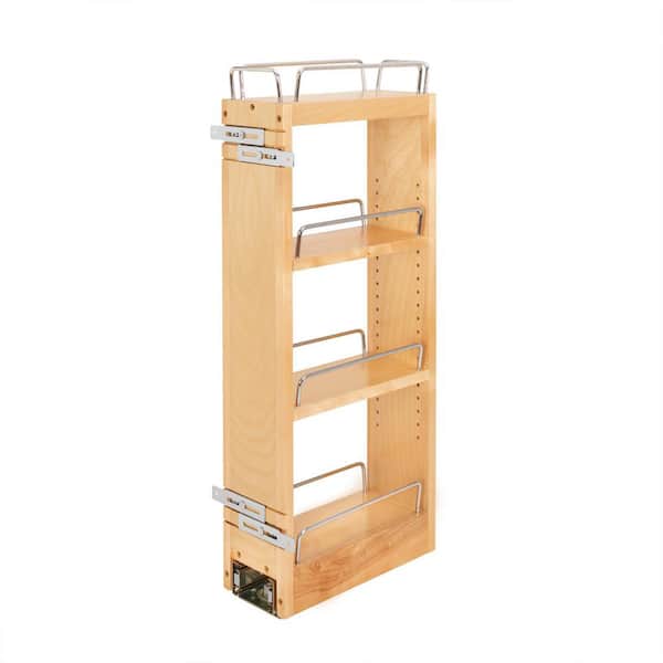 Rev-A-Shelf 5 in. Pull-Out Wood Wall Organizer with Blum Soft-Close Slides