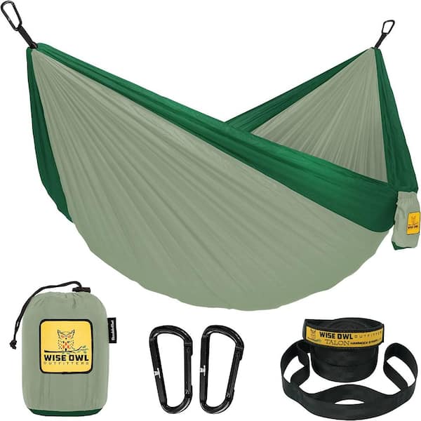 ITOPFOX 9 ft. Portable Hammock Bed Hammock in Sage And Dark Green
