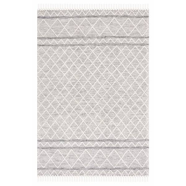 Vermont 6 ft. x 9 ft. Gray/Ivory Tribal Area Rug