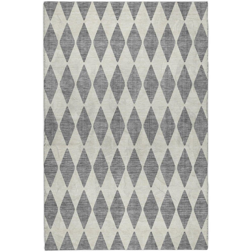 Dream Shag Premium Machine Washable Abstract ADS578 Gray 8 ft. x 10 ft. Area Rug price history on PriceWatchPro