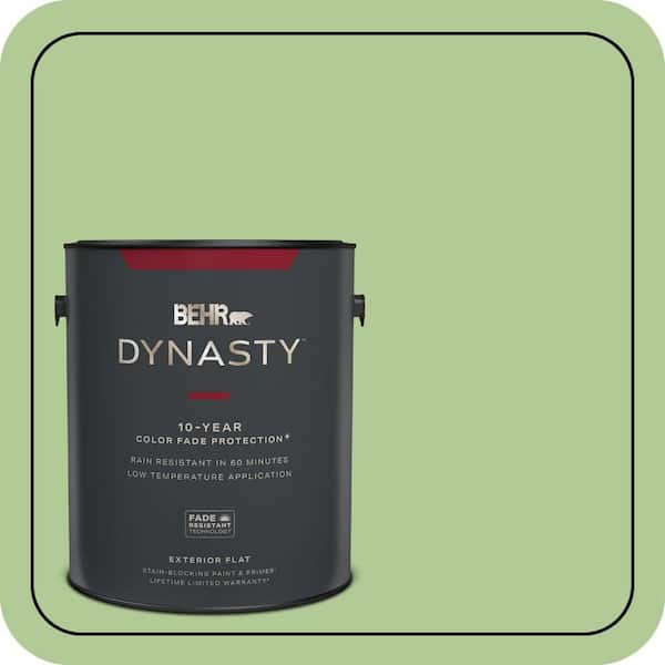 BEHR DYNASTY 1 gal. #430D-4 Garden Spot Flat Exterior Stain-Blocking ...