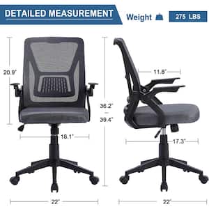 Homy Grigio Ergonomic Office Chair High Back Home Office Desk Chair with 3D Armrest Adjustable Headrest Lumbar Support Mesh Computer Chair with.