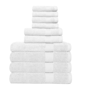 Cannon 4-Piece Crimson Cotton Quick Dry Bath Towel Set (Shear Bliss) in Red | CANCAN204191