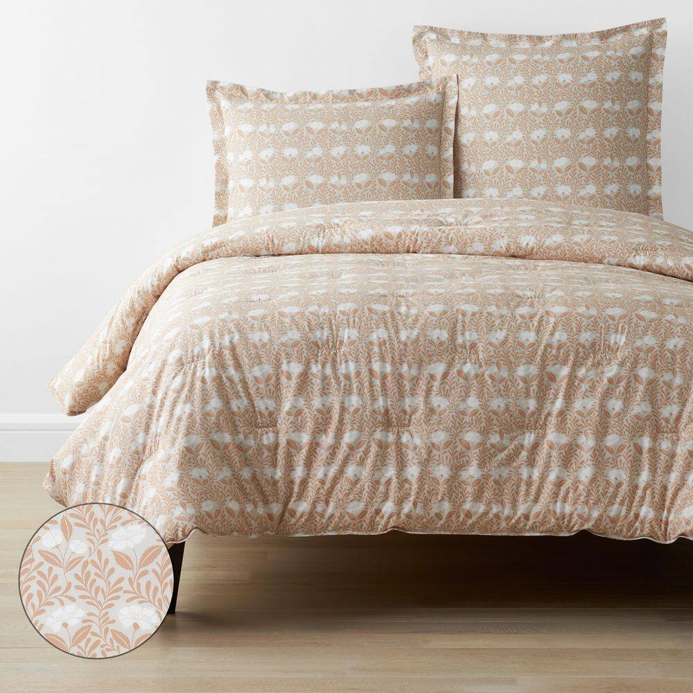 The Company Store Company Cotton Ava Vine Clay Queen Cotton Percale