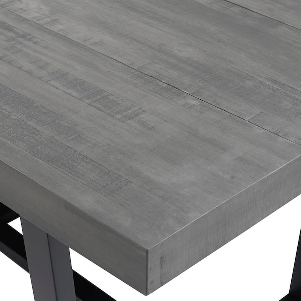 distressed gray dining table