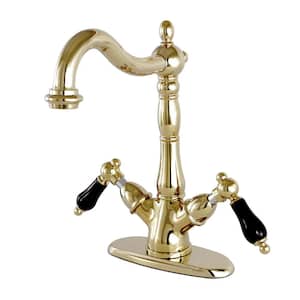 Duchess Double Handle Vessel Sink Faucet in Polished Brass