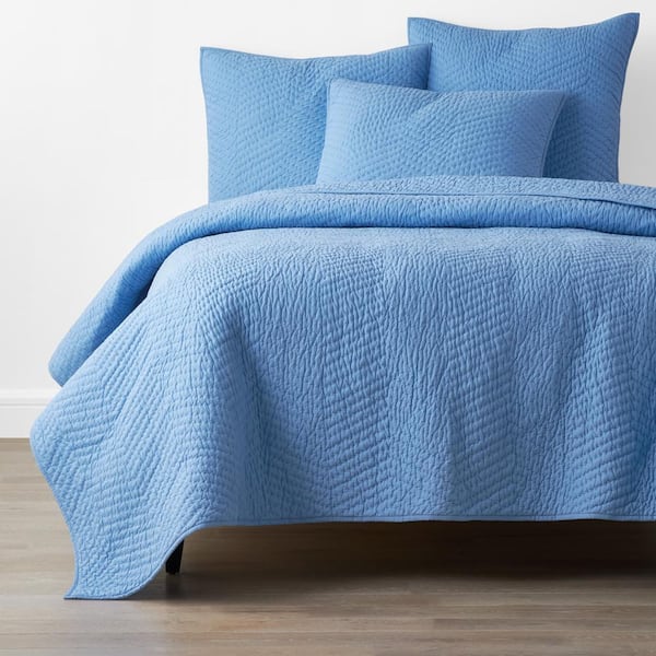 The Company Store Company Cotton Voile Delft Solid King Cotton Quilt