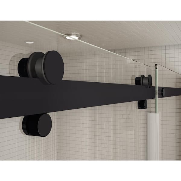 MAAX Utile Metro 32 in. x 60 in. x 81 in. Bath and Shower Combo in Thunder  Grey, New Town Right Drain, Halo Door Matte Black 106913-301-019-107 - The  Home Depot