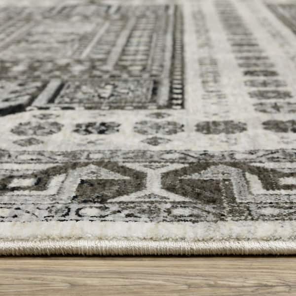 5' X 8' Blue And Green Abstract Area Rug