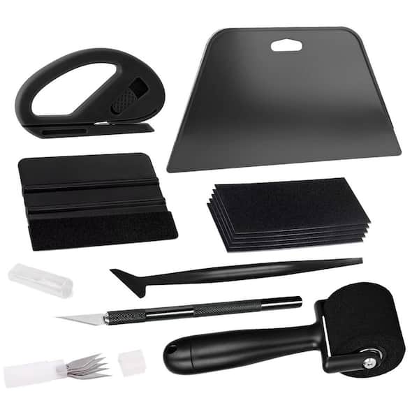 Angel Sar 6-Pieces Wallpaper Smoothing Tool Kit with Sponge Seam Roller for Peel and Stick on Contact Paper, Window Tint Film