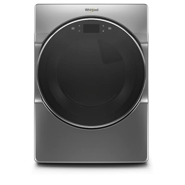 Whirlpool 7.4 cu. ft. 240-Volt Chrome Shadow Stackable Smart Electric Vented Dryer with Remote Start, ENERGY STAR