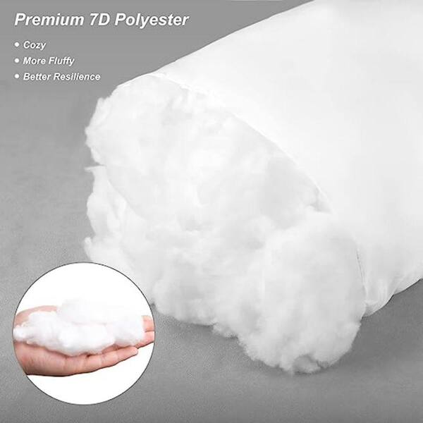 Outdoor 12 in. x 20 in. Outdoor Pillow Inserts Set of 4 Water Resistant Throw  Pillow Inserts B07H7FSC12 - The Home Depot