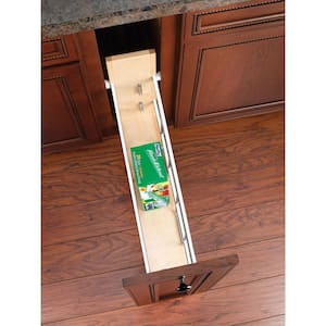 Natural Maple 8 in. Pull Out Cabinet Organizer, Ball Bearing Soft-Close