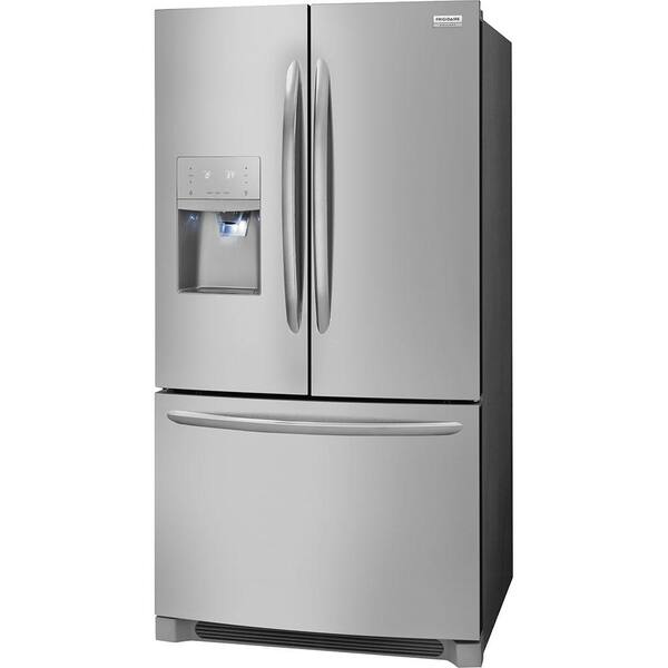 Frigidaire Gallery 26 8 Cu Ft French Door Refrigerator In Smudge Proof Stainless Steel Fghb2868tf The Home Depot
