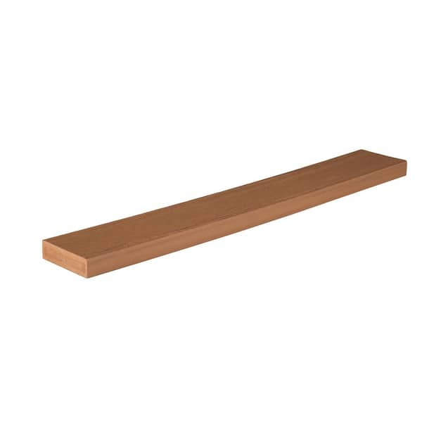 Advanced PVC Vintage 5/4 in. x 4 in. x 16 ft. Narrow Square Cypress PVC Deck Board (Actual: 1 in. x 3 1/2 in. x 16 ft.)