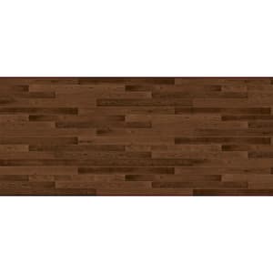 Modern Steel  16 ft x 7 ft Insulated 18.4 R-Value Wood Look Plank Kona Garage Door without Windows