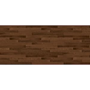 Modern Steel 16 ft x 7 ft Insulated 18.4 R-Value Wood Look Plank Kona Garage Door without Windows