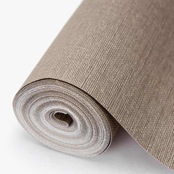 Aspero Copper Faux Grasscloth Wallpaper Sample