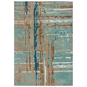 Vivid Multicolored 5 ft. x 7 ft. 6 in. Abstract Area Rug