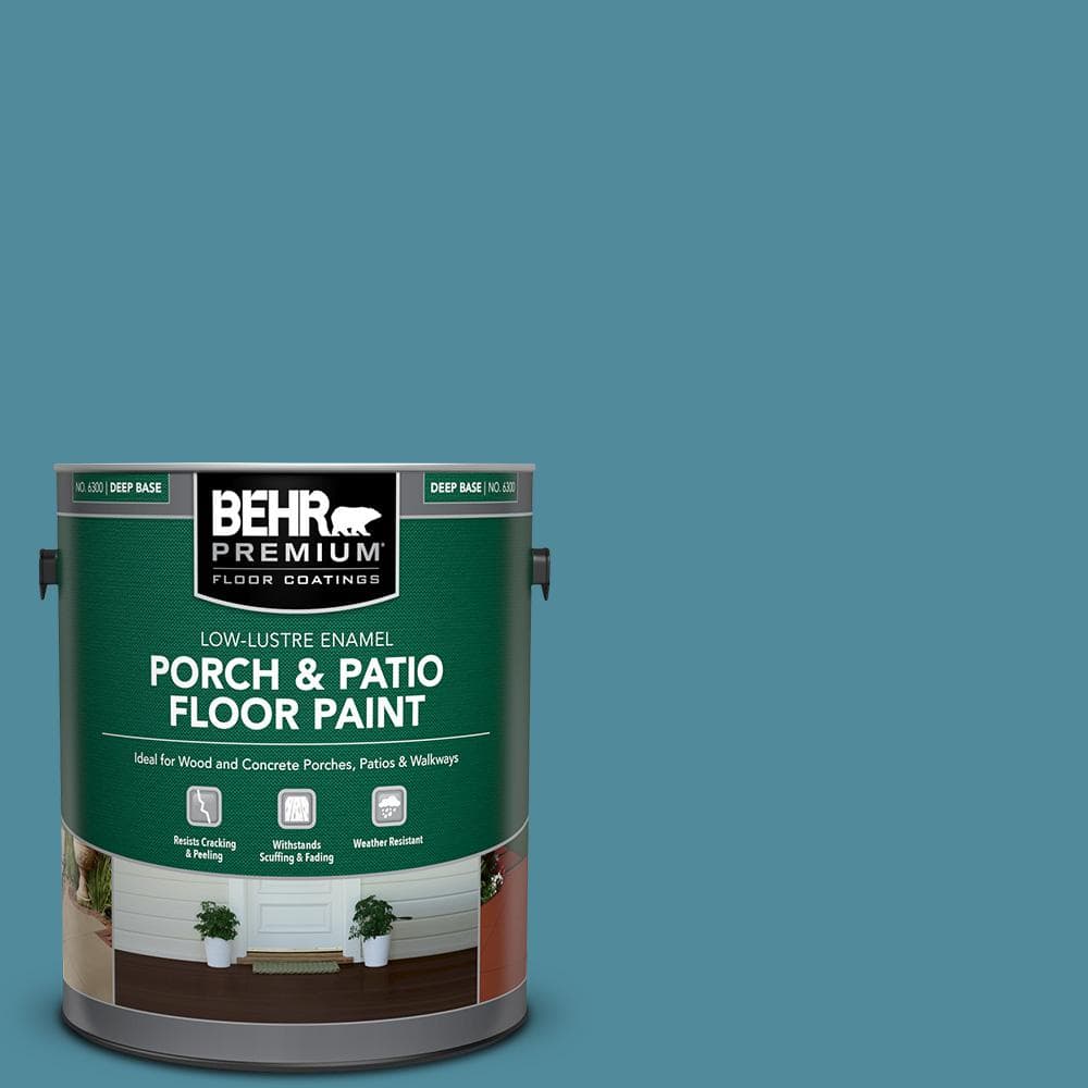 1 gal. #S460-5 Blue Square Low-Lustre Enamel Interior/Exterior Porch and Patio Floor Paint price history on PriceWatchPro