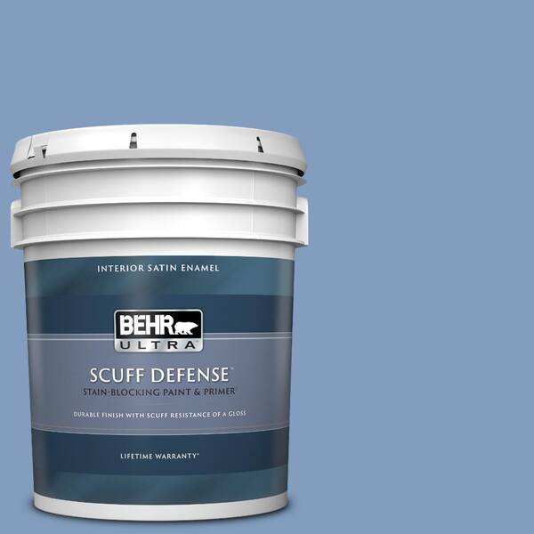 BEHR ULTRA 5 gal. M5304 Washed Denim Extra Durable Satin Enamel