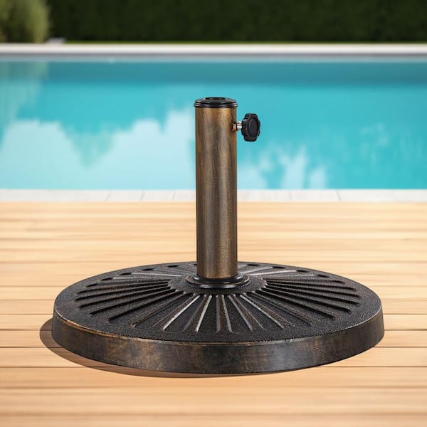 Maypex 27 lbs. Heavy-Duty Patio Umbrella Base in Black