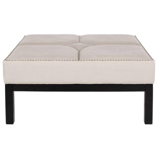 SAFAVIEH Terrence Taupe Accent Ottoman