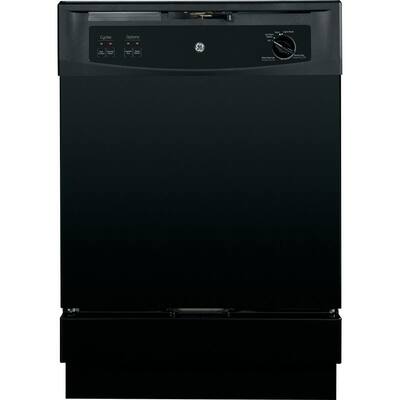 Front Control Under-the-Sink Dishwasher in Black, 64 dBA