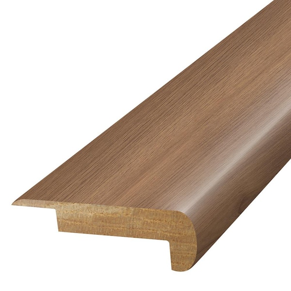 PERFORMANCE ACCESSORIES CHROMA  0.75 in. T x 2.37 in. W x 78.7 in. L Textured Wood Look Laminate Moulding/Trim Stair Nose Molding
