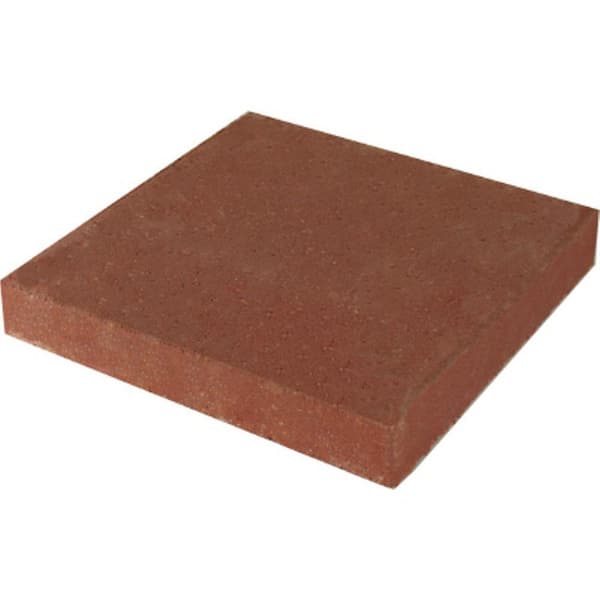 Oldcastle 12 in. x 12 in. Red Square Concrete Step Stone (168- Piece Pallet)