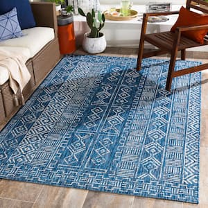 Vassia Denim 2 ft. x 2 ft. 11 in. Indoor/Outdoor Area Rug