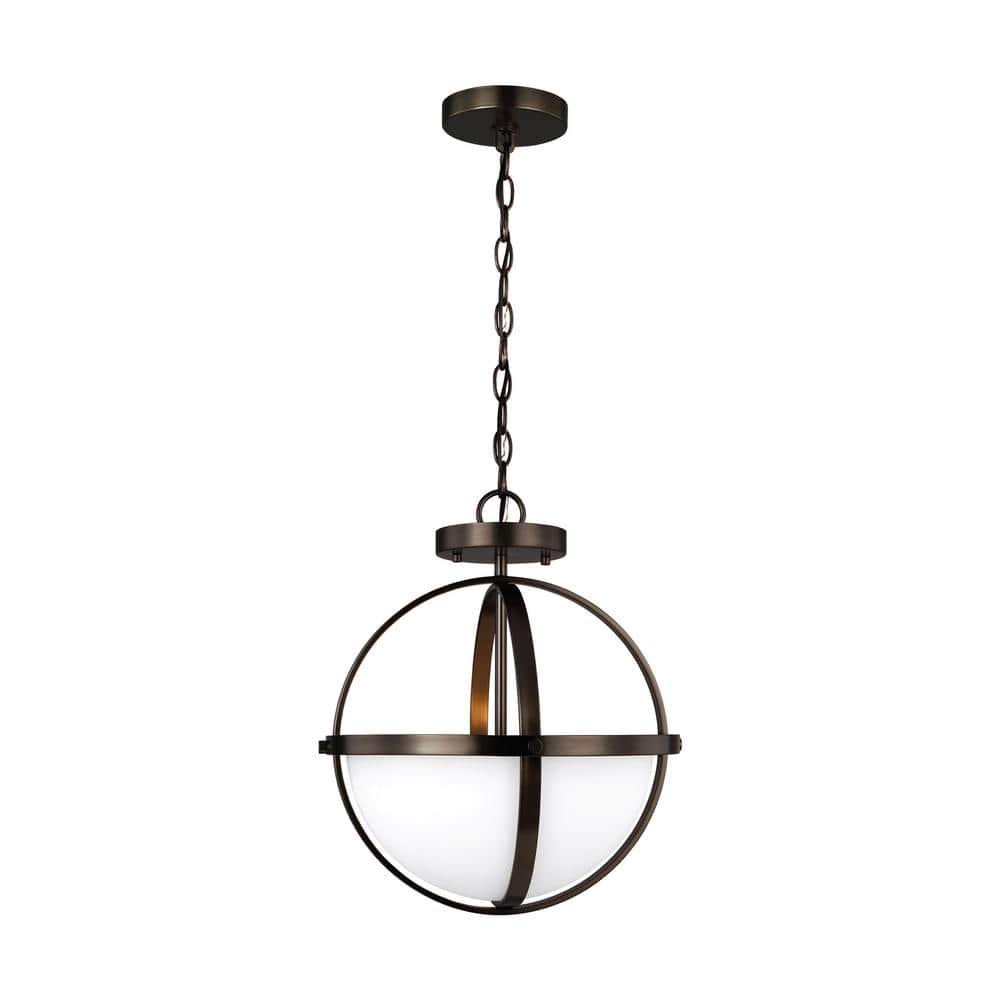 Alturas Mini Semi-Flush 2-Light Pendant in Brushed Oil Rubbed Bronze