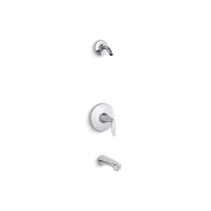 1-Handle Rite-Temp Bath and Shower Valve Trim Kit Less Showerhead in Polished Chrome (Valve Not Included)