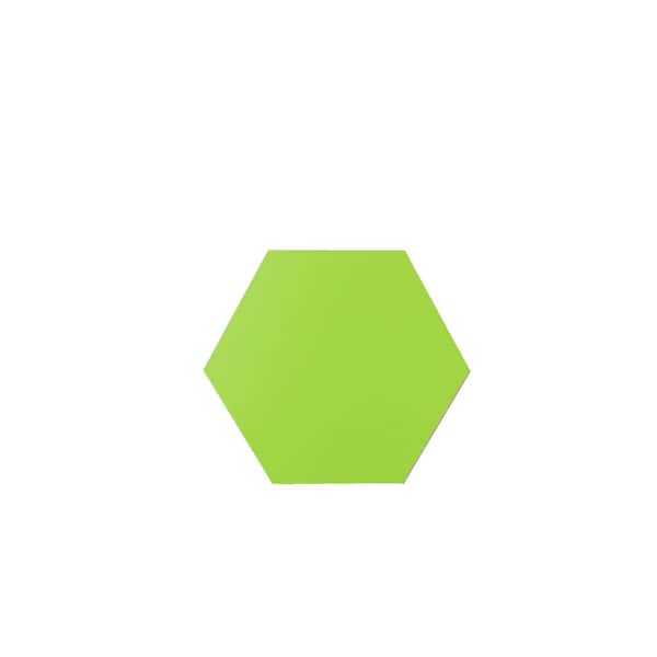 AVANT DECOR Bex Hexagon 6 in. x 6.9 in. Peashoot 2.3mm Stone Peel and Stick Backsplash Tile (6.5 sq.ft./30-Pack)