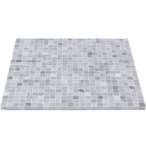 Edmond Gray Brick Joint 12 in. x 12 in. Polished Marble Mosaic Tile