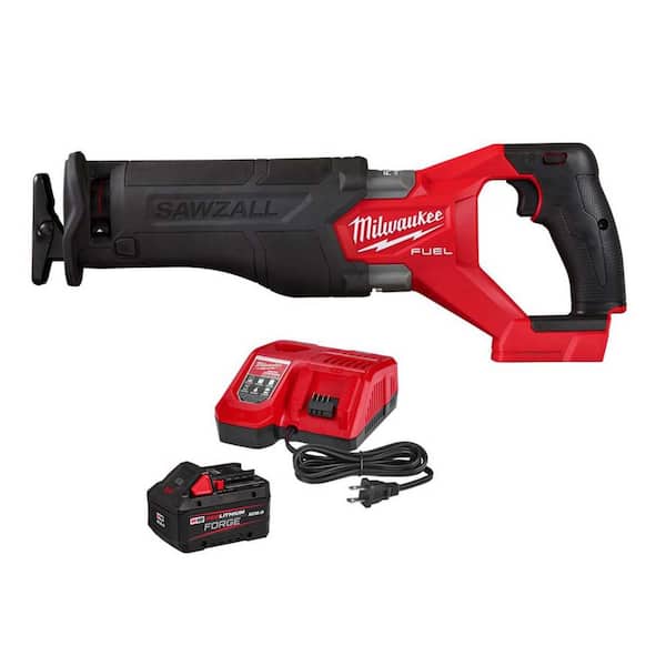M18 FUEL GEN-2 18V Lith-Ion Brushless Cordless SAWZALL Reciprocating Saw w/ FORGE 8. 0Ah Battery & Charger