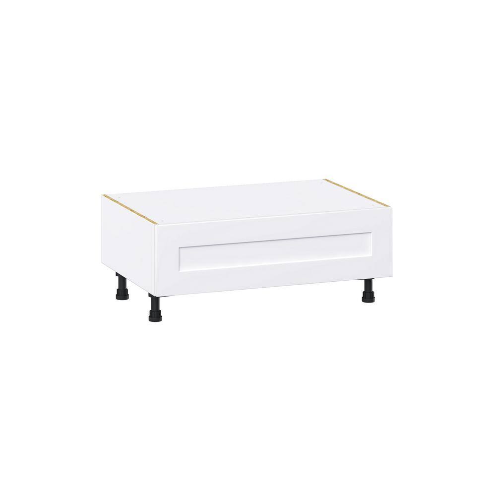 J COLLECTION Wallace Painted Warm White Shaker Assembled Base