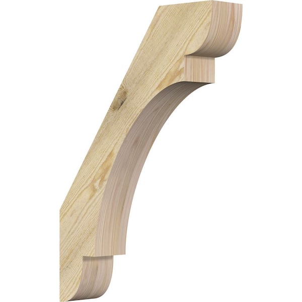 Ekena Millwork 4"W x 18"D x 26"H Olympic Rough Sawn Knee Brace, Douglas Fir